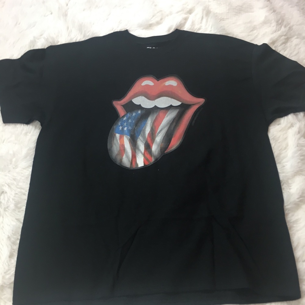 Men’s T-Shirt (Lips, Tongue Flag)